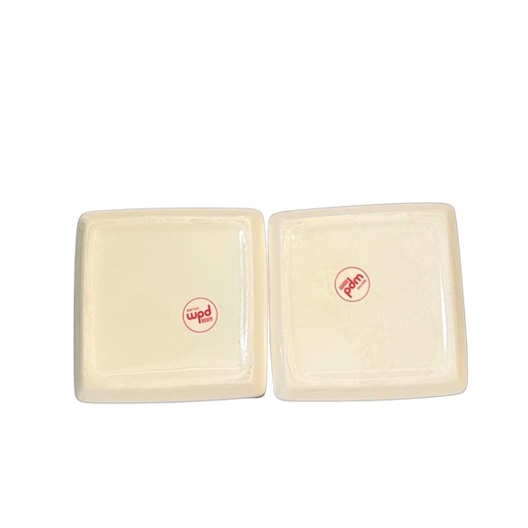Pair (two) of Vintage Canadian Whiskey Club Square Ashtrays by Wade - Picture 3 of 5